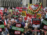 Masívne protesty sa konali aj v Londýne