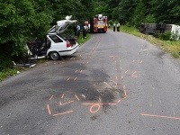 Nehoda pri obci Jastrabá