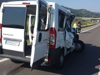 Nehoda na diaľnici pri Žiline