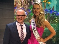 Miss USA 2015 Olivia Jordan s Petrom Matějčekom, viceprezidentom českej šperkárskej firmy. 
