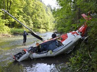 Miesto tragickej nehody záchranárskeho vrtuľníka