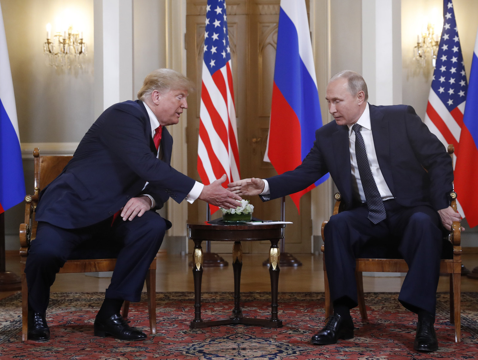 Donald Trump a Vladimir Putin