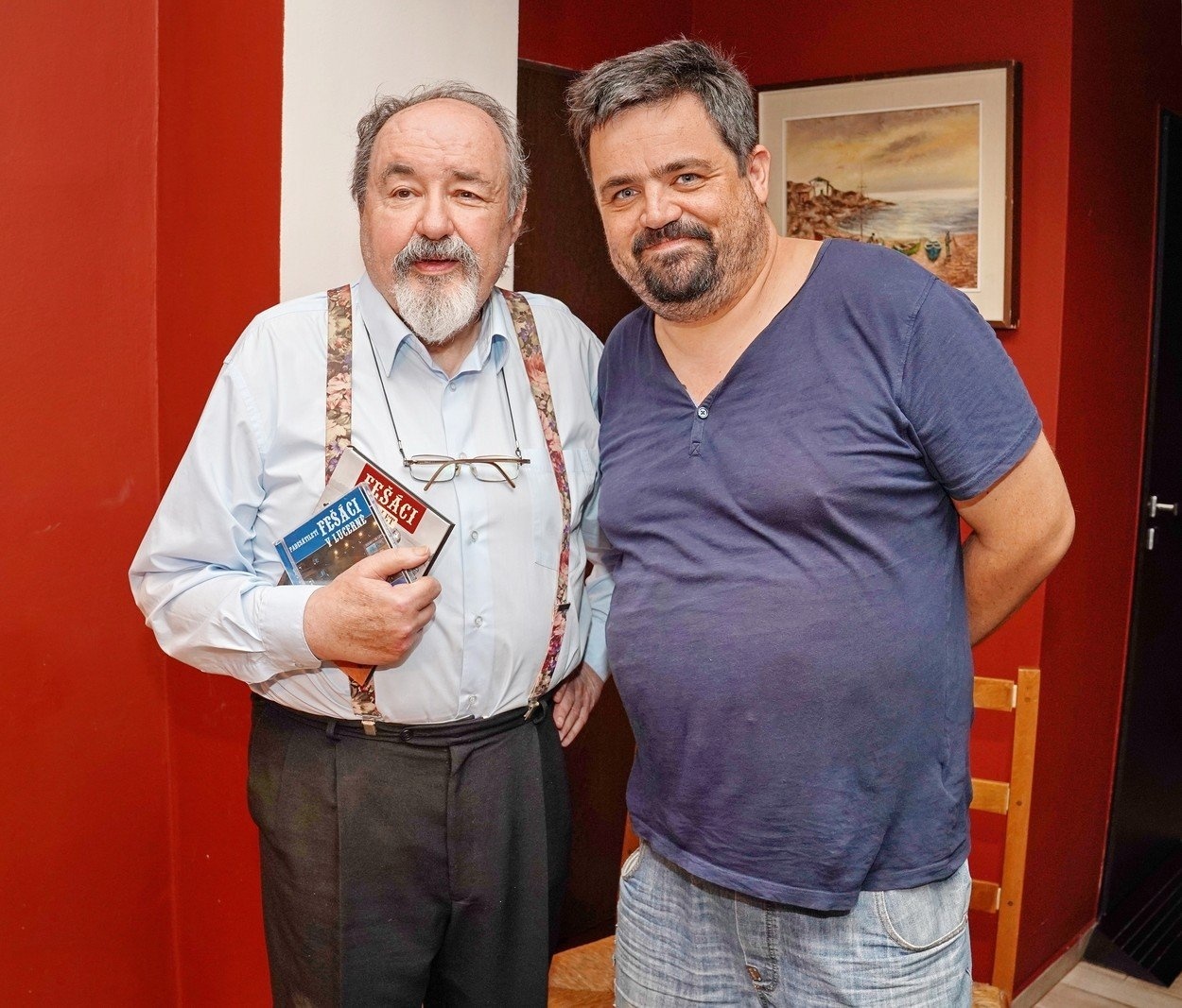 Petr Novotný so synom Pavlom