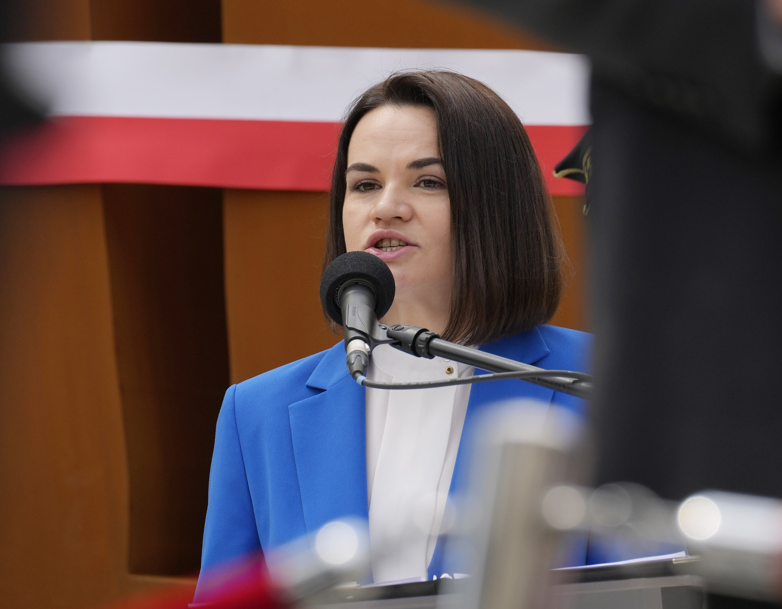 Bieloruská opozičná líderka Sviatlana Cichanovská 