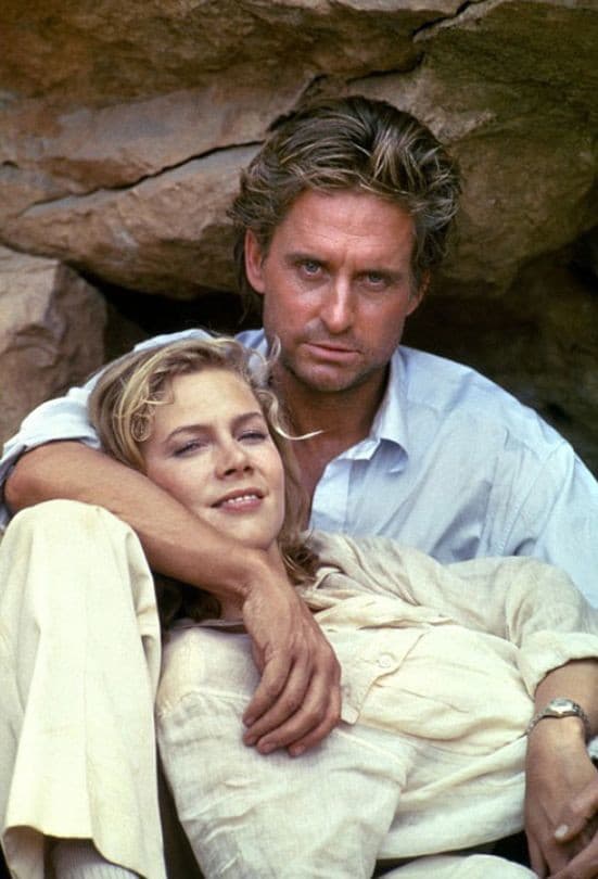 Michael Douglas a Kathleen Turner