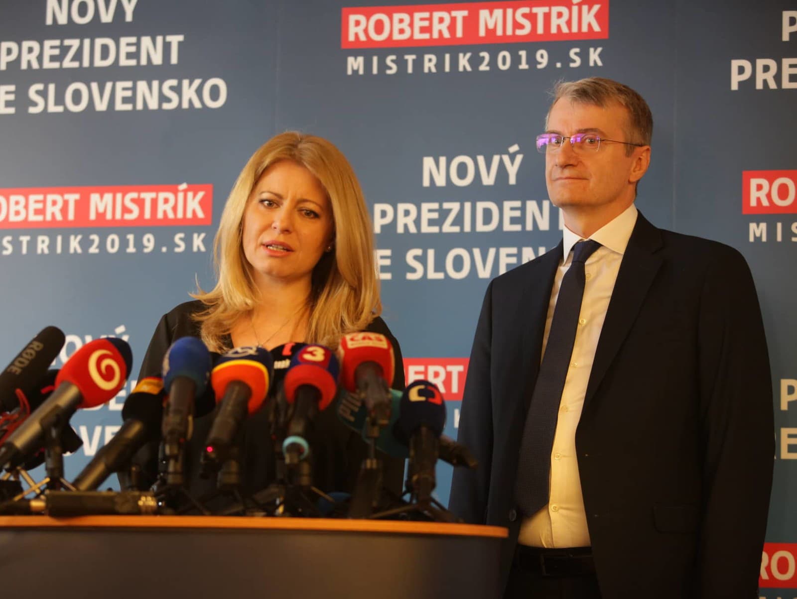 Zuzana Čaputová a Robert Mistrík