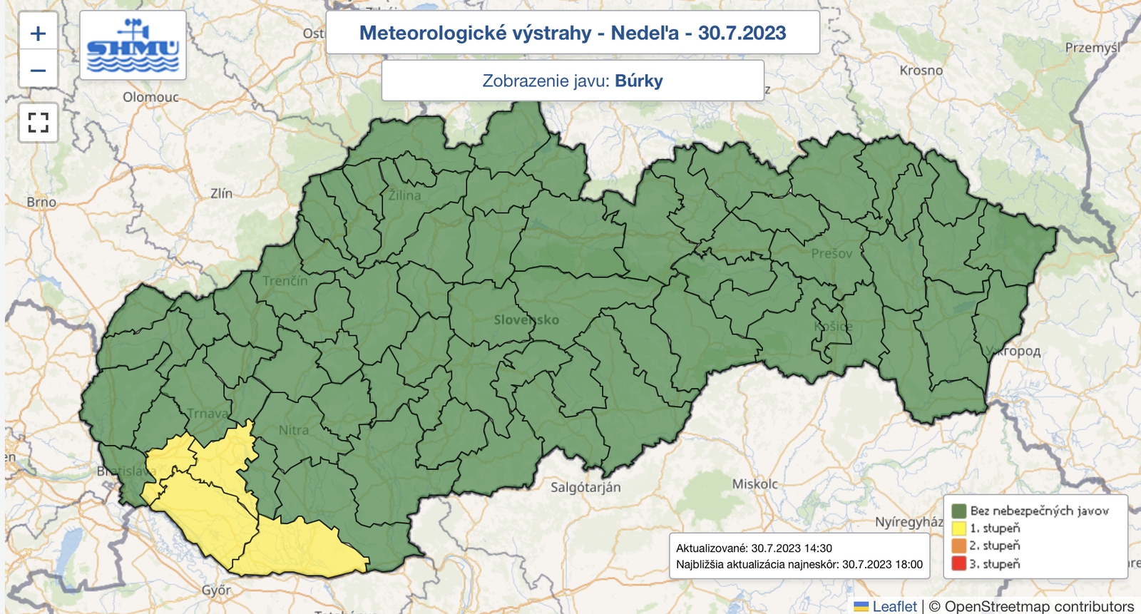 Meteorológovia varujú: Pre niektoré