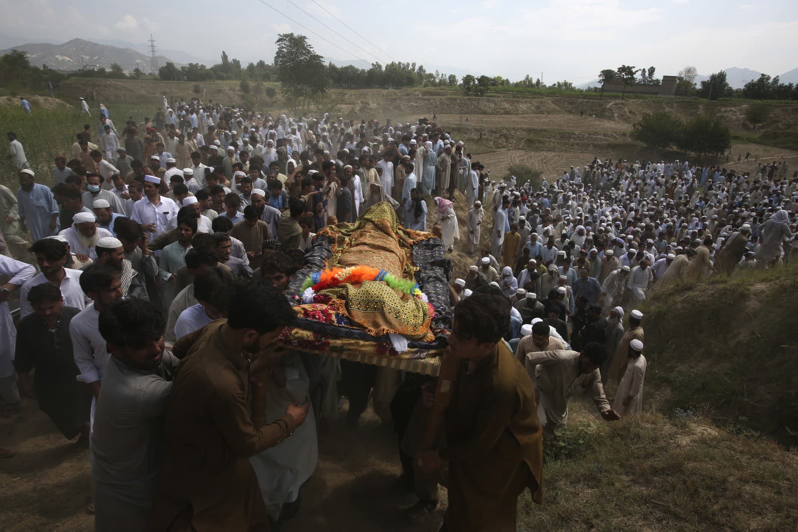 Obete bombového útoku v Pakistane