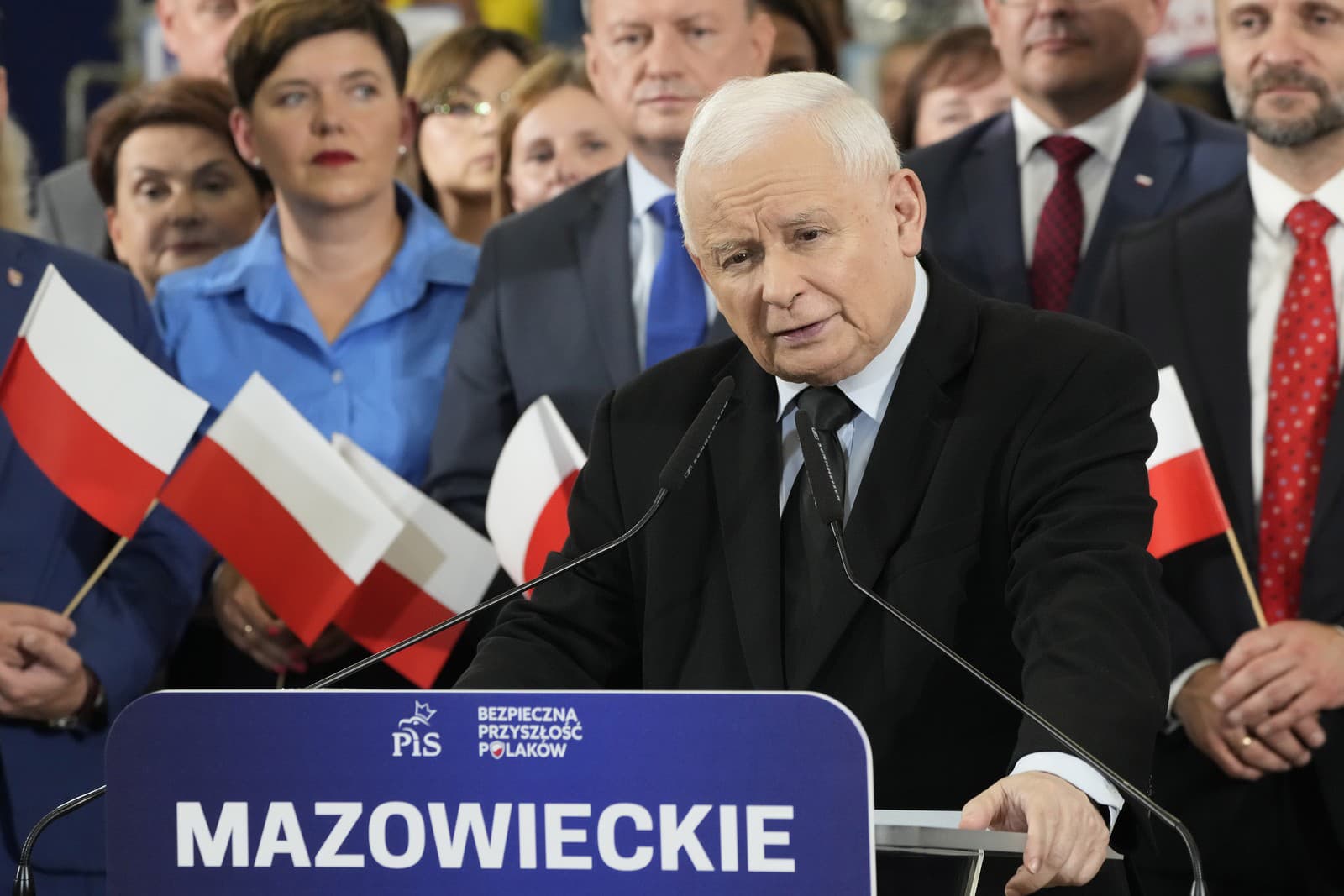 Predseda strany Právo a spravodlivosť Jaroslaw Kaczynski