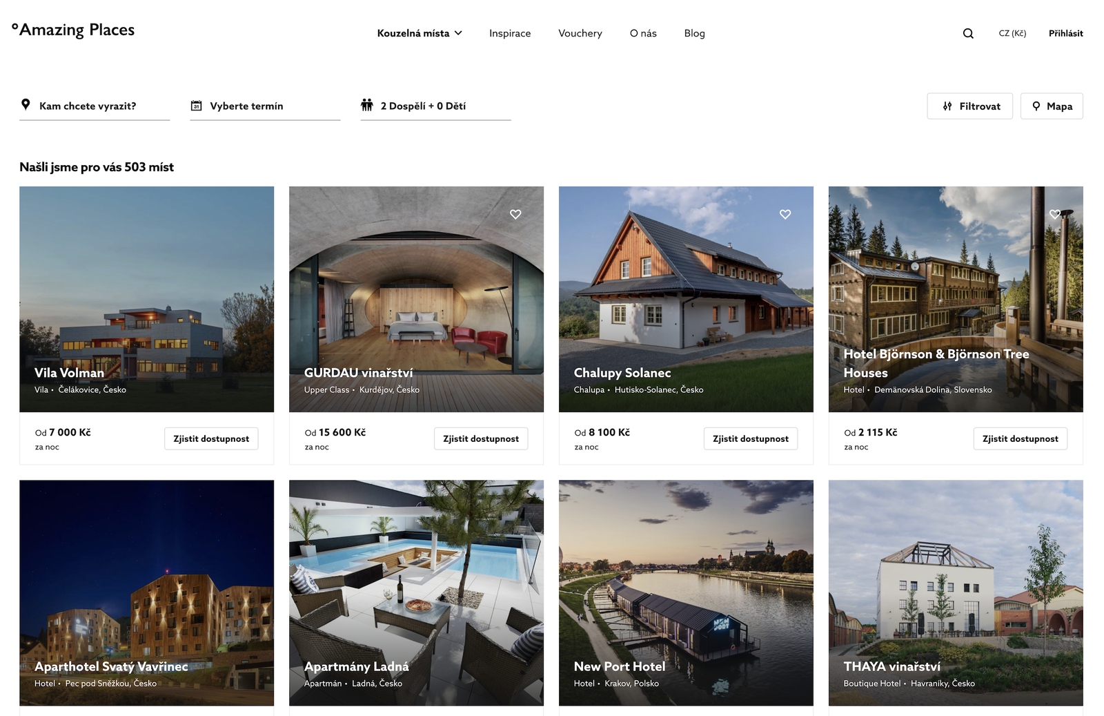 Jedinečný projekt Amazing Places