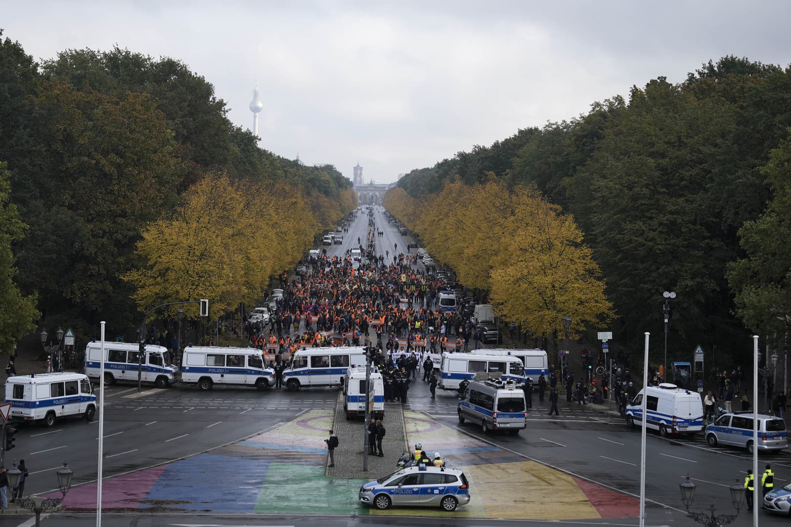 Klimatický protest Berlín Nemecko