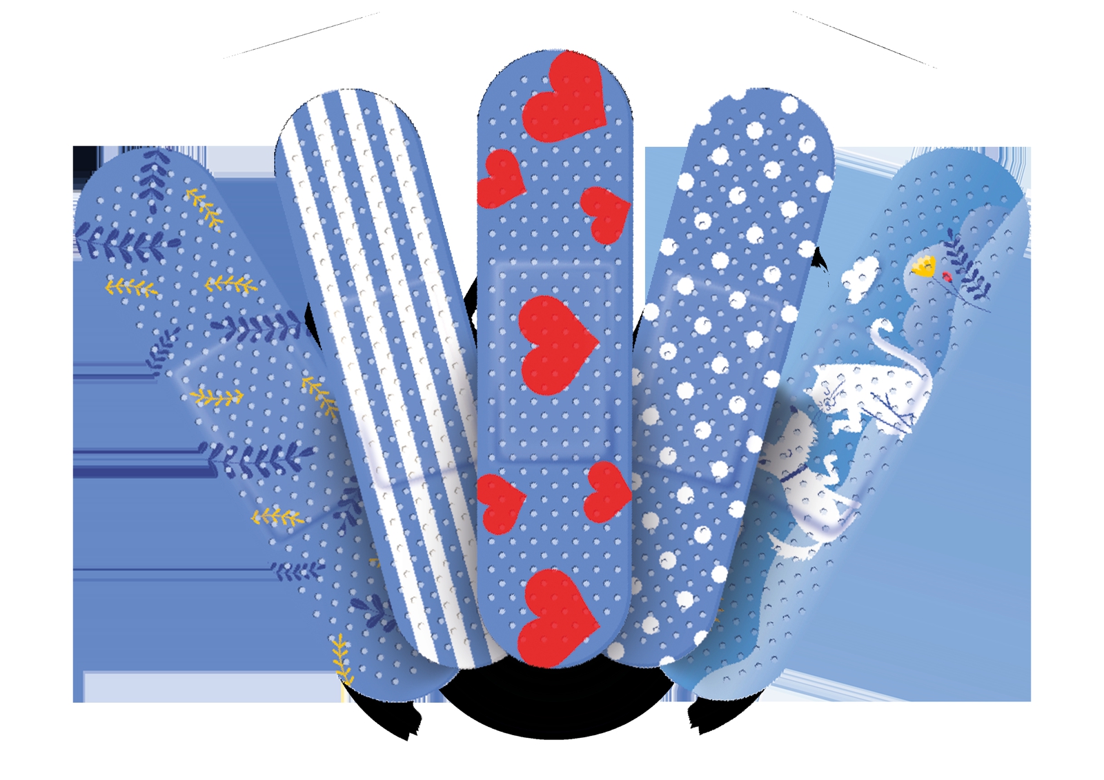 Náplaste majú veselý dizajn