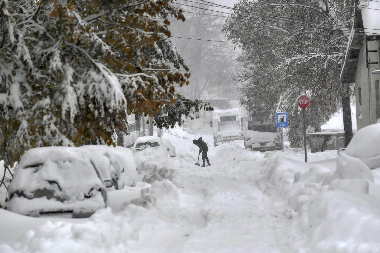 Snehová kalamita ničí Európu: