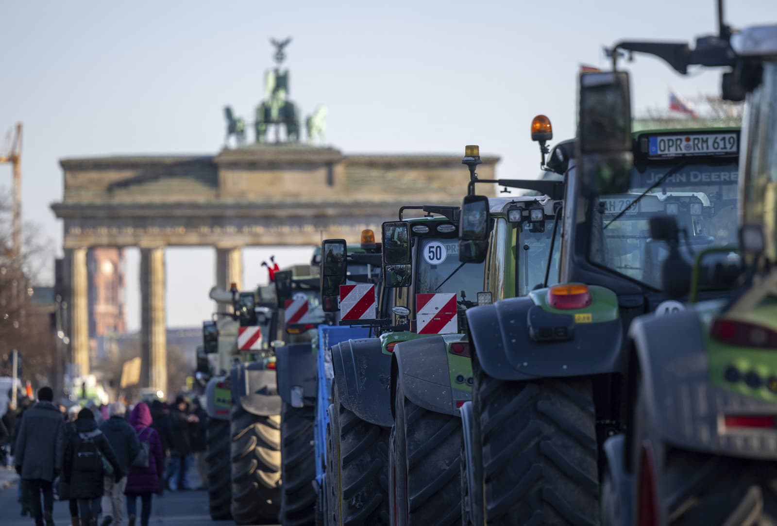 Protesty poľnohospodárov v Nemecku