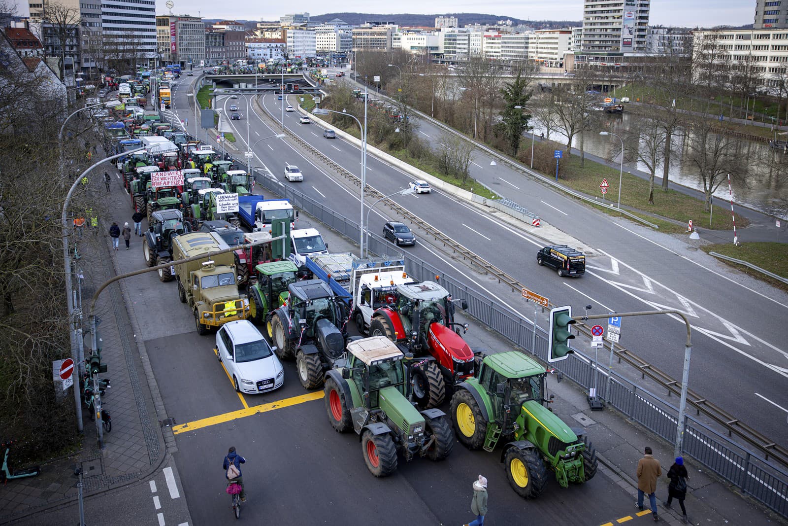 Protesty poľnohospodárov v Nemecku