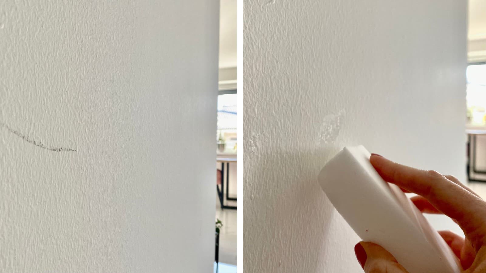 Čistiaca hubka vám doslova vygumuje steny.