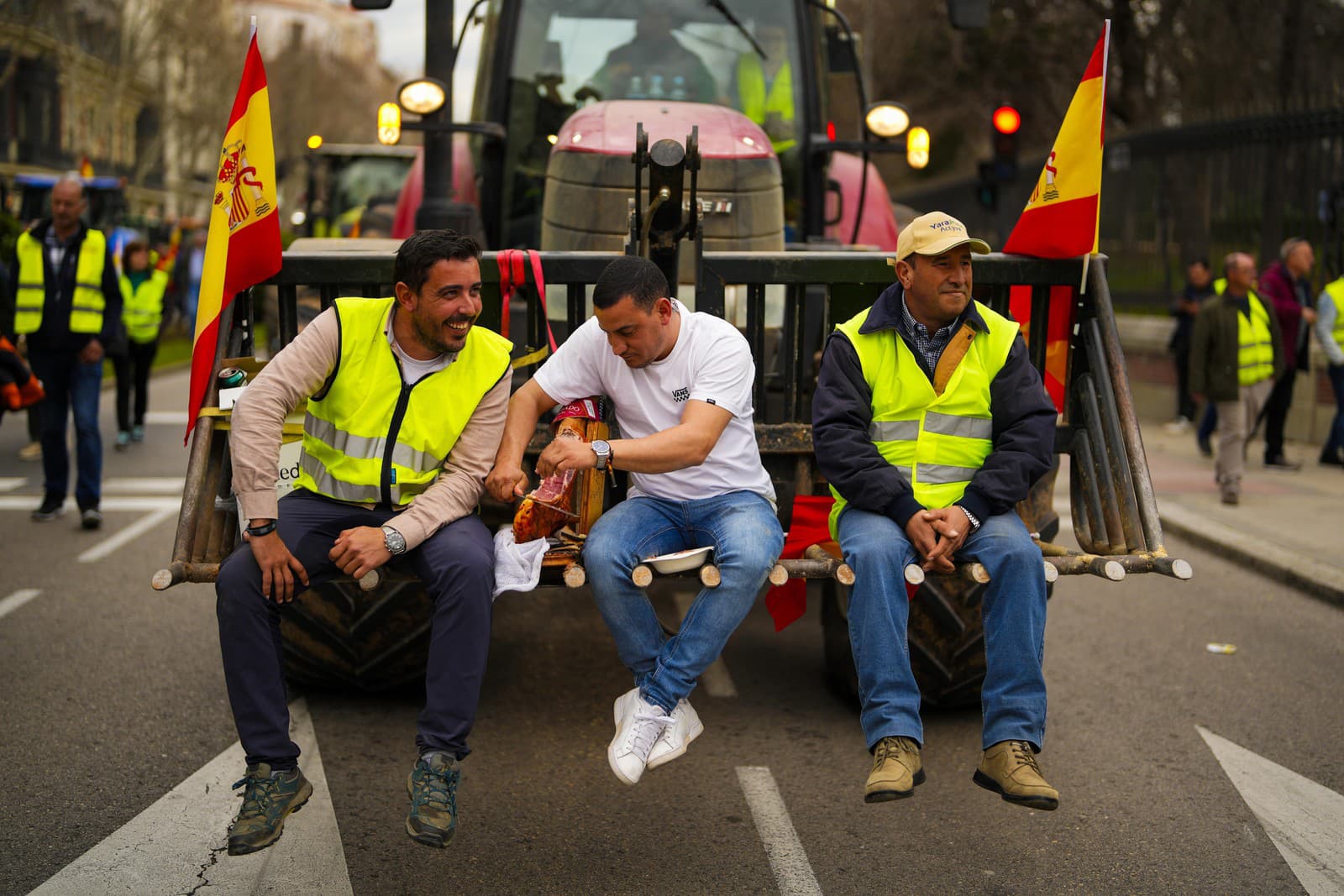 Farmári protestovali aj v Španielsku.