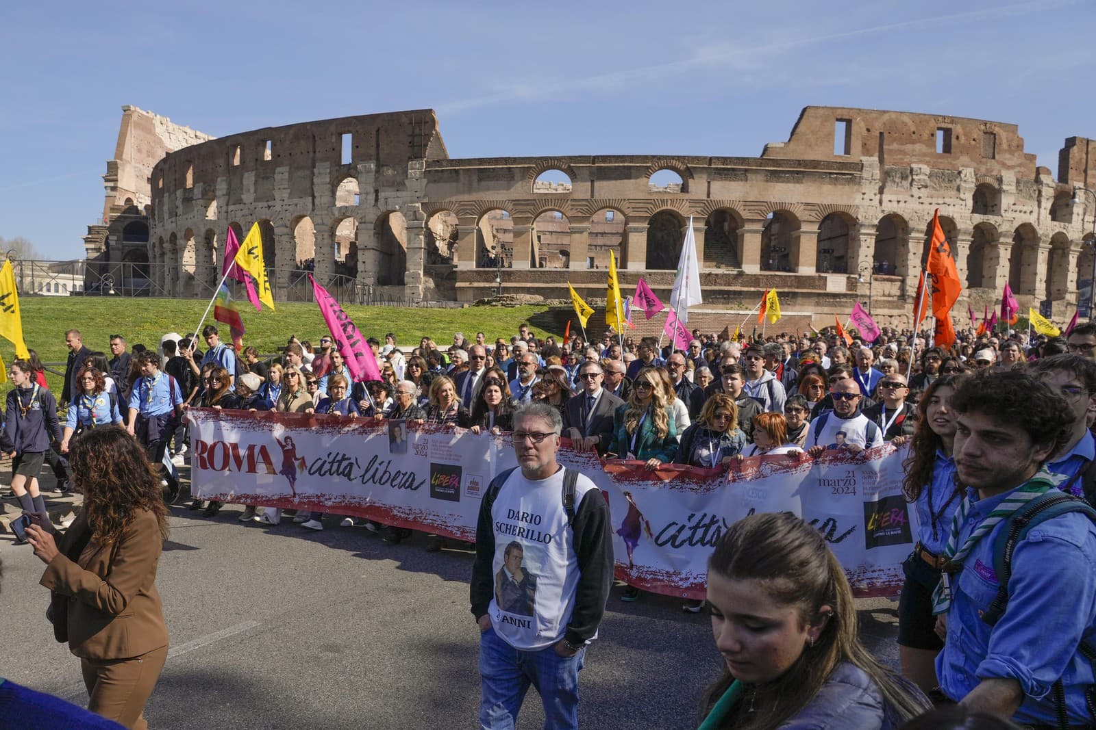 Protest proti mafii v Taliansku