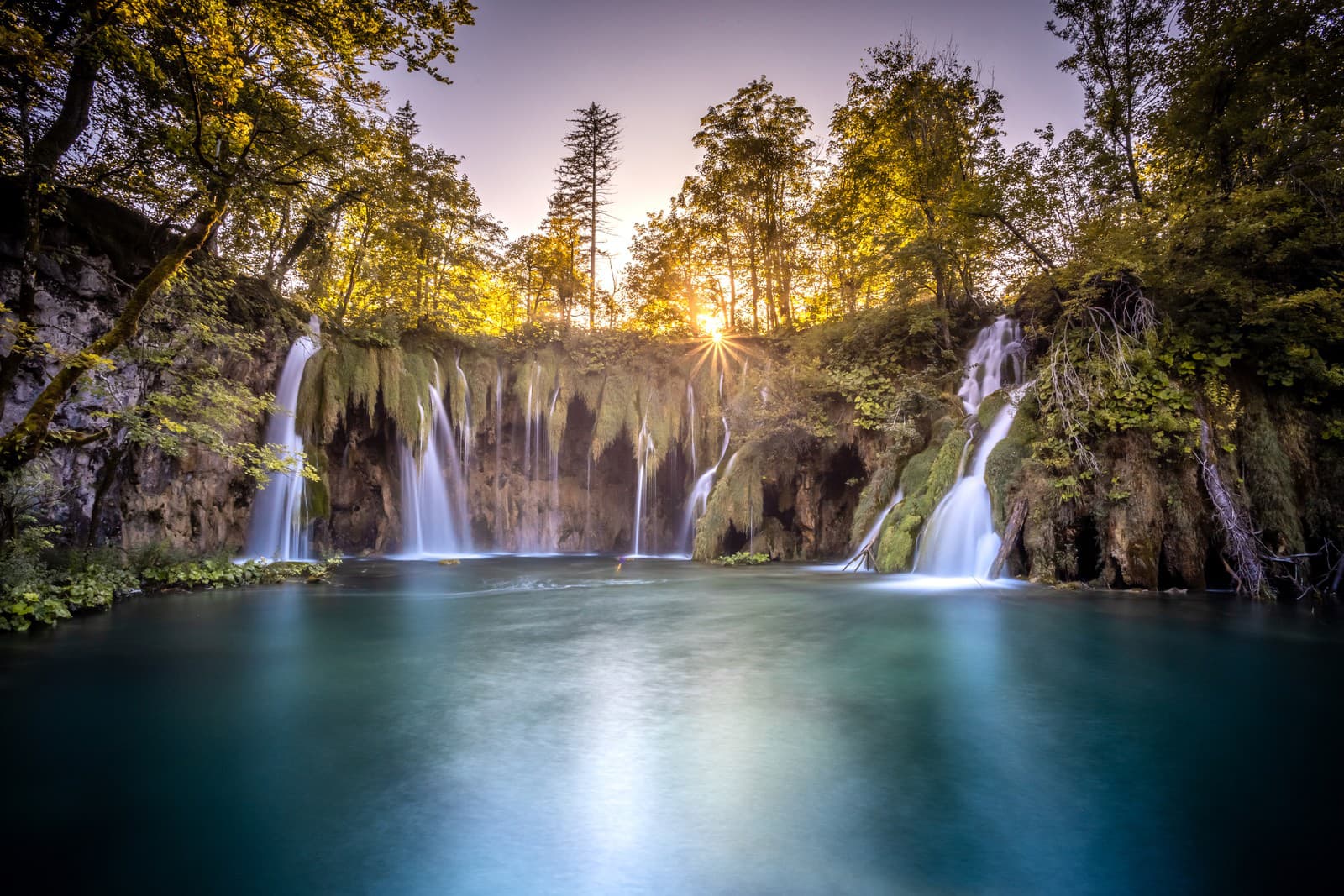 Národný park Plitvice.