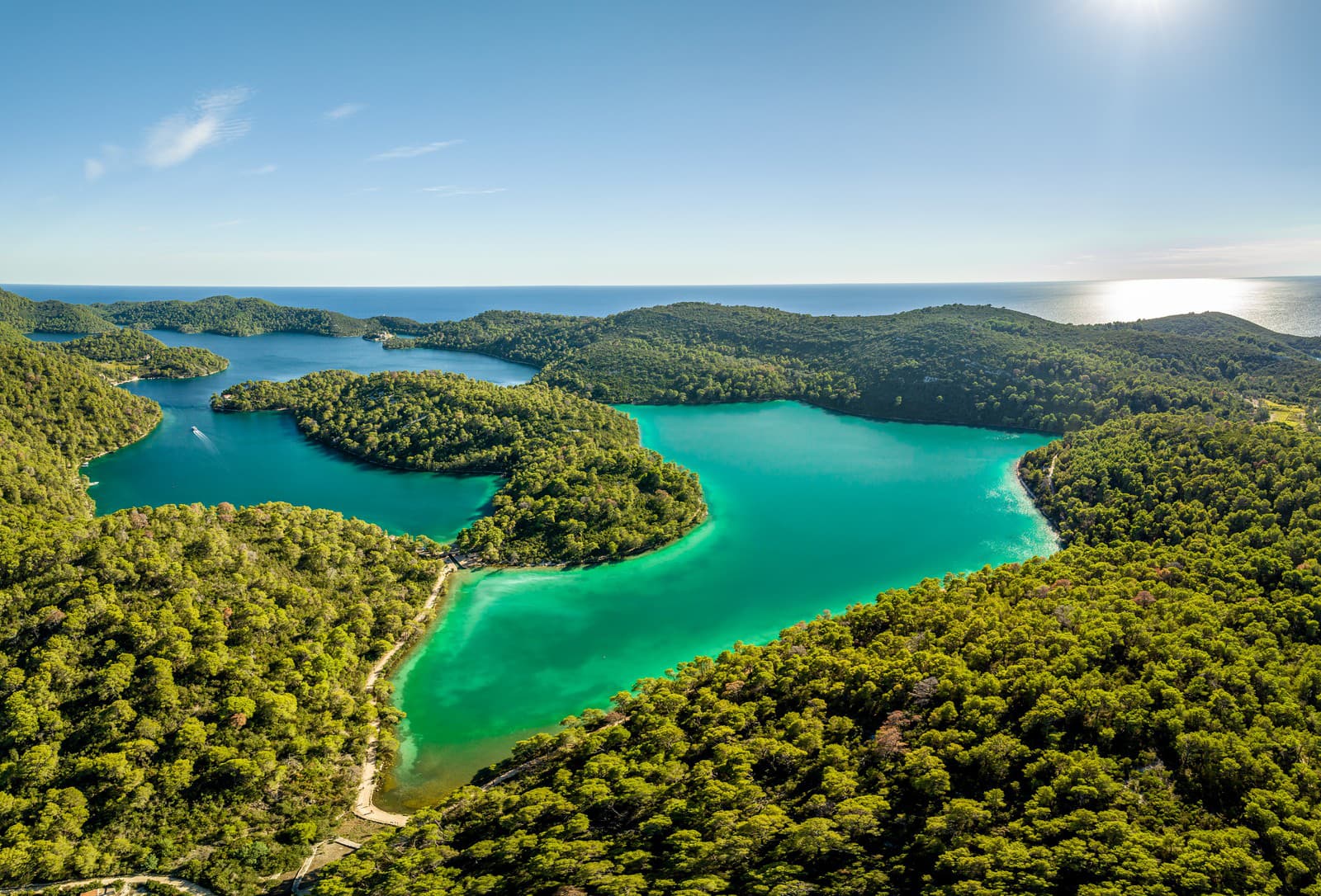 Národný park Mljet.