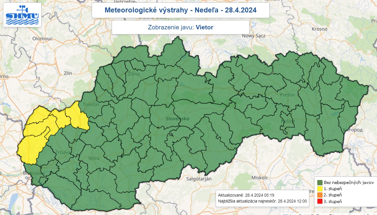 Slovensko dnes potrápi silnejší