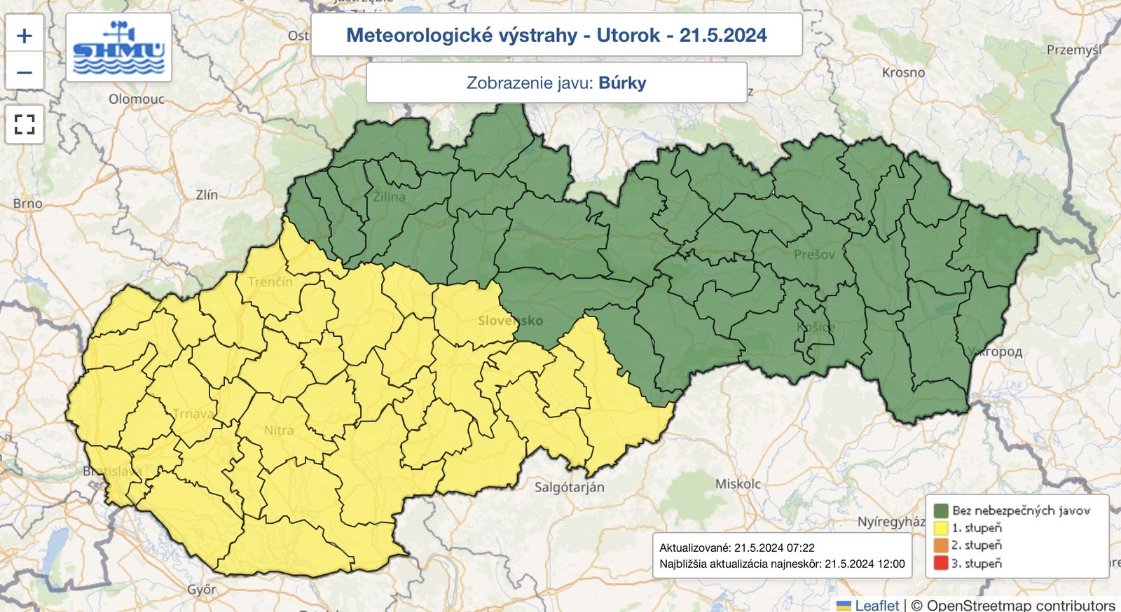 Meteorológovia varujú! Večer sa