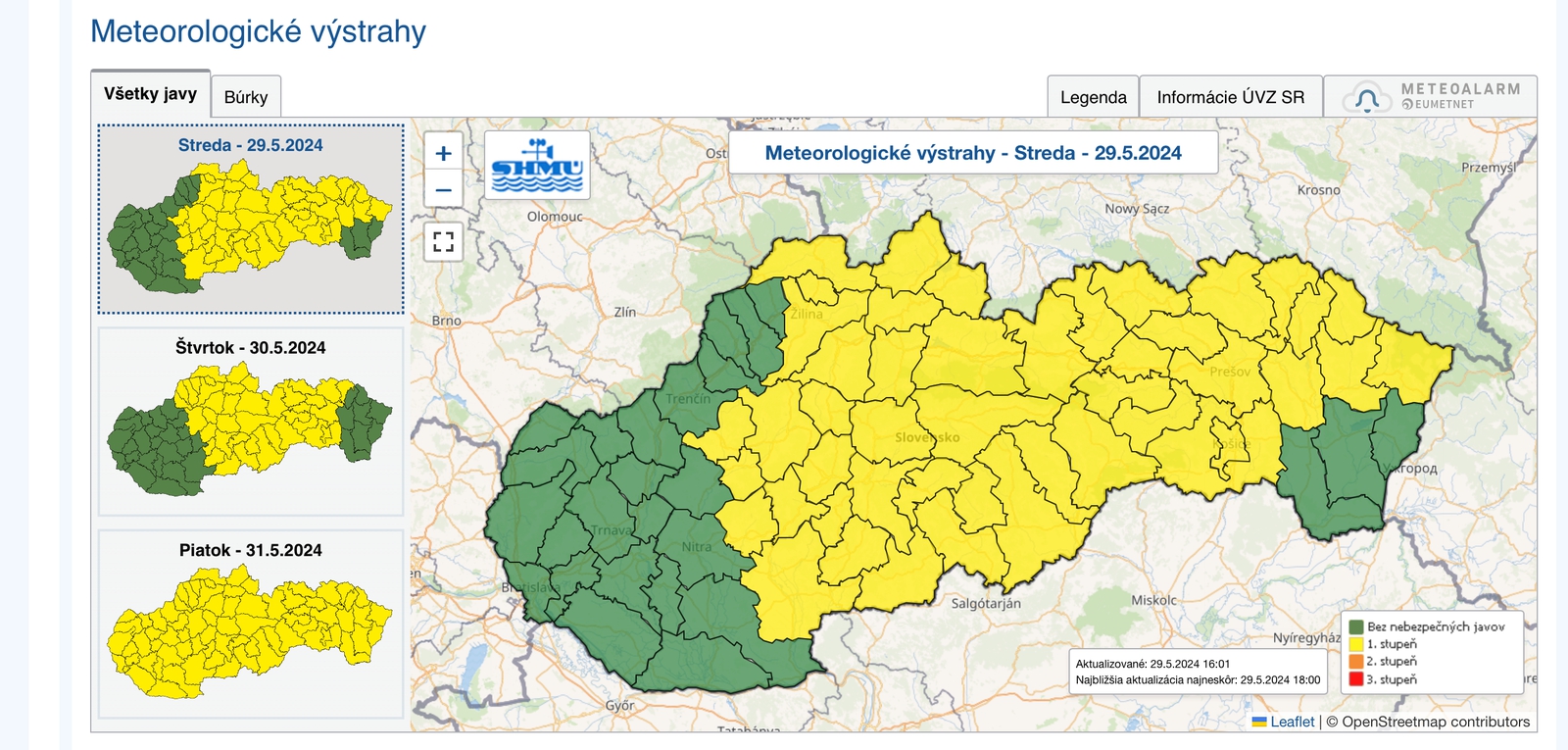 Meteorológovia varujú pred prívalovými