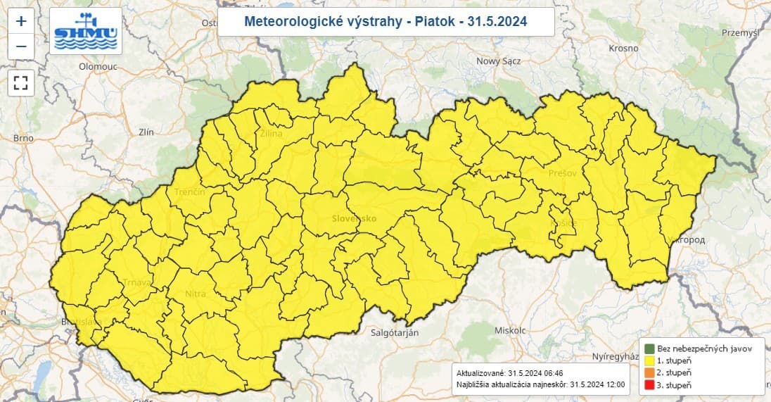 Meteorológovia upozorňujú: Na celom