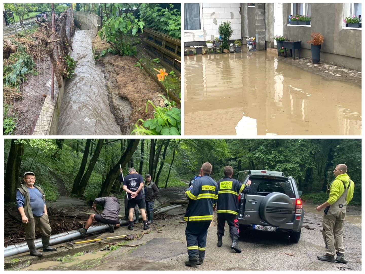 Následky a opatrenia po silnej búrke v obci Častá