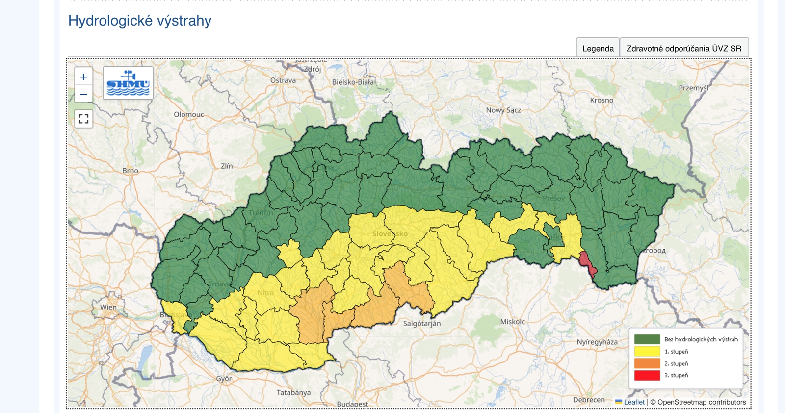 Na viacerých územiach Slovenska