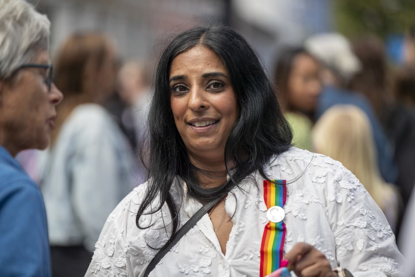Nórska ministerka kultúry Lubna Jafferyová počas Pride parade v Oslo 
