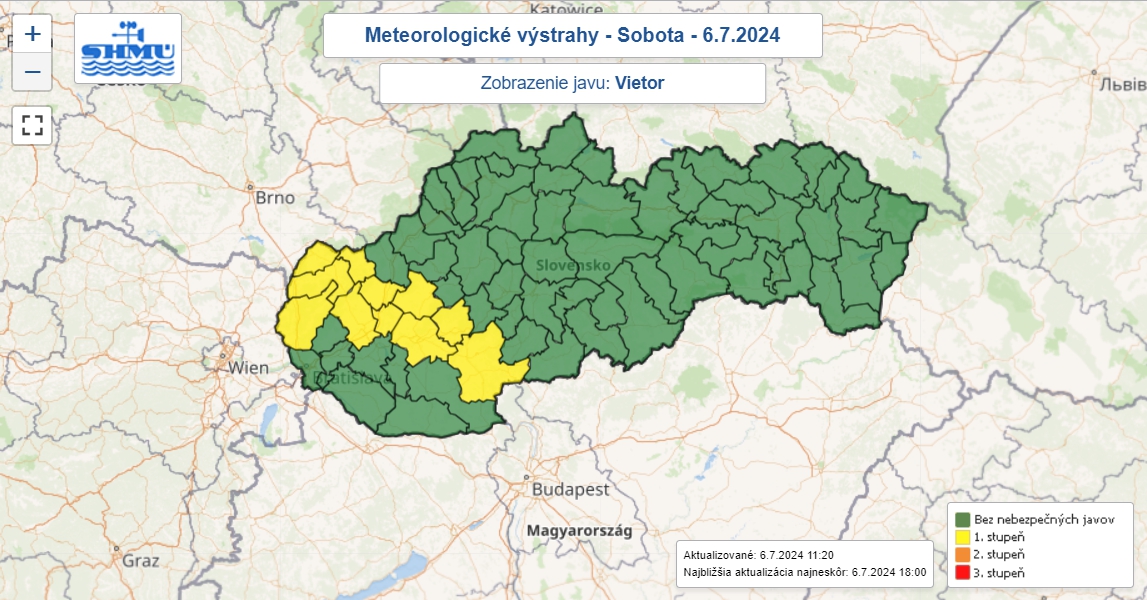 Časť Slovenska môže v