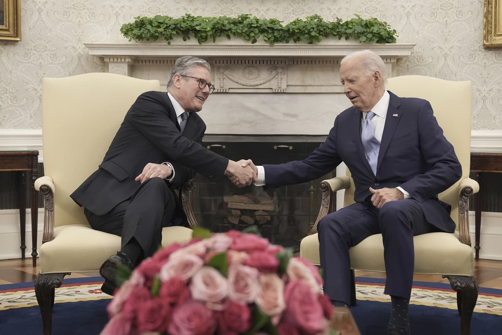 Keir Starmer a Joe Biden