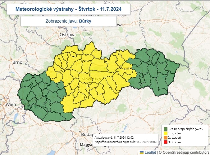 AKTUÁLNE Búrky na Slovensku