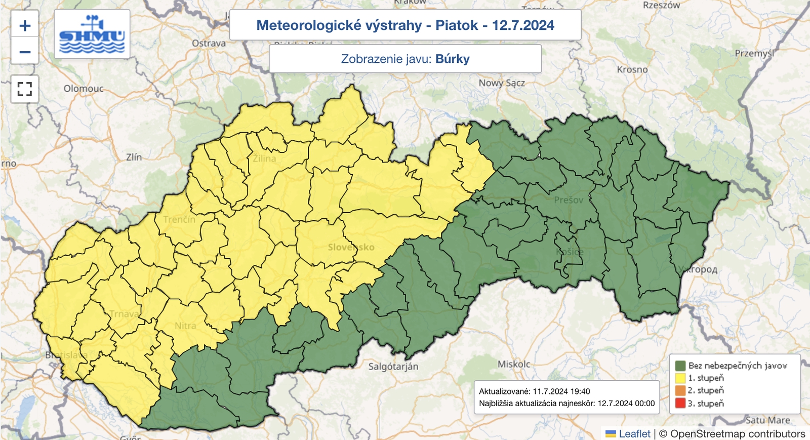 Meteorológovia vydali výstrahy: Búrky