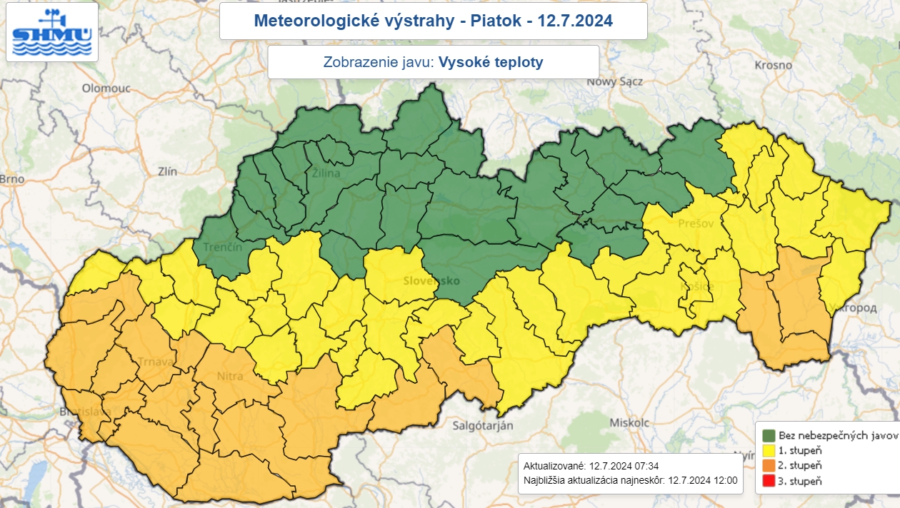 Teploty budú aj dnes