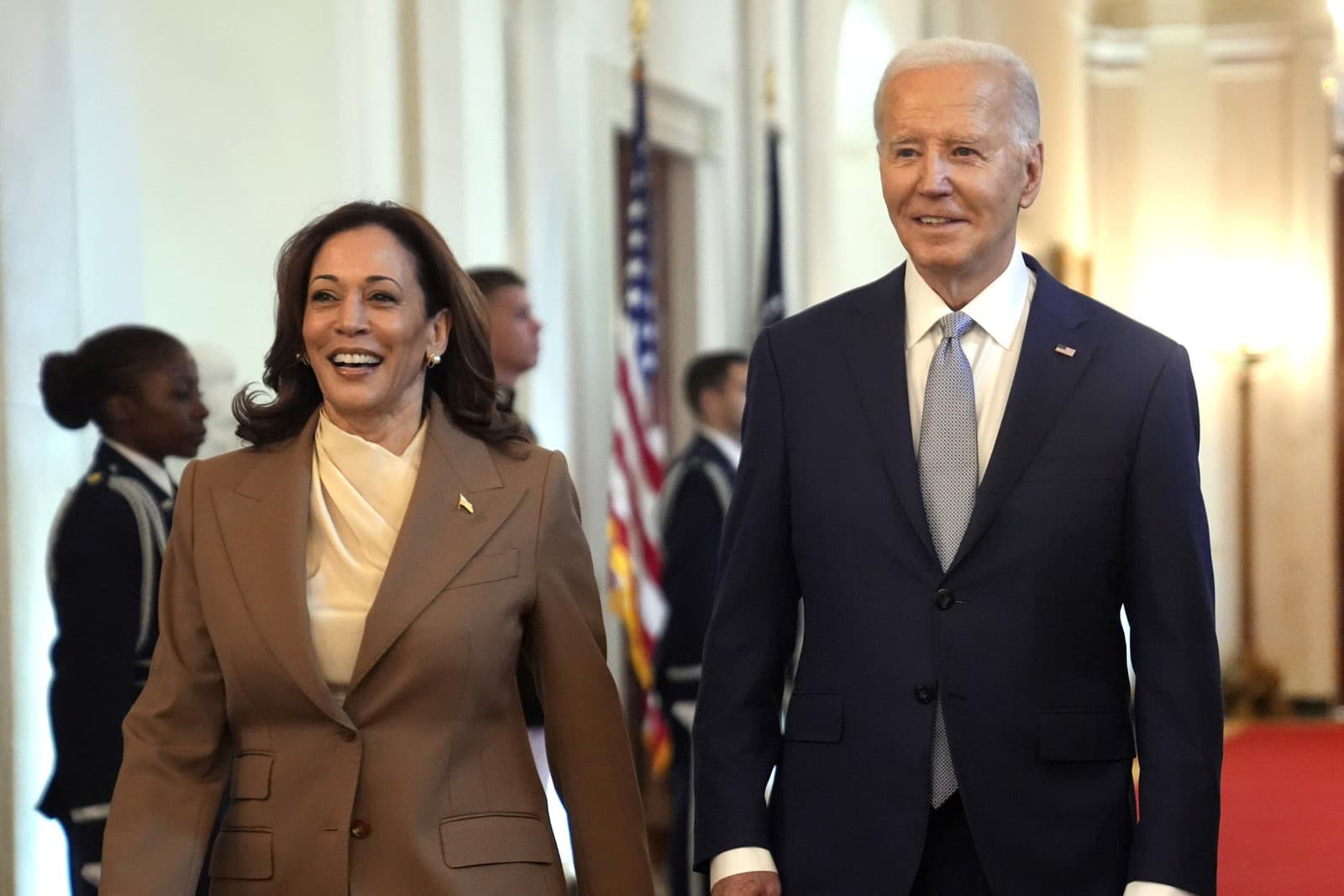 Prezident USA Joe Biden s viceprezidentkou Kamalou Harrisovou