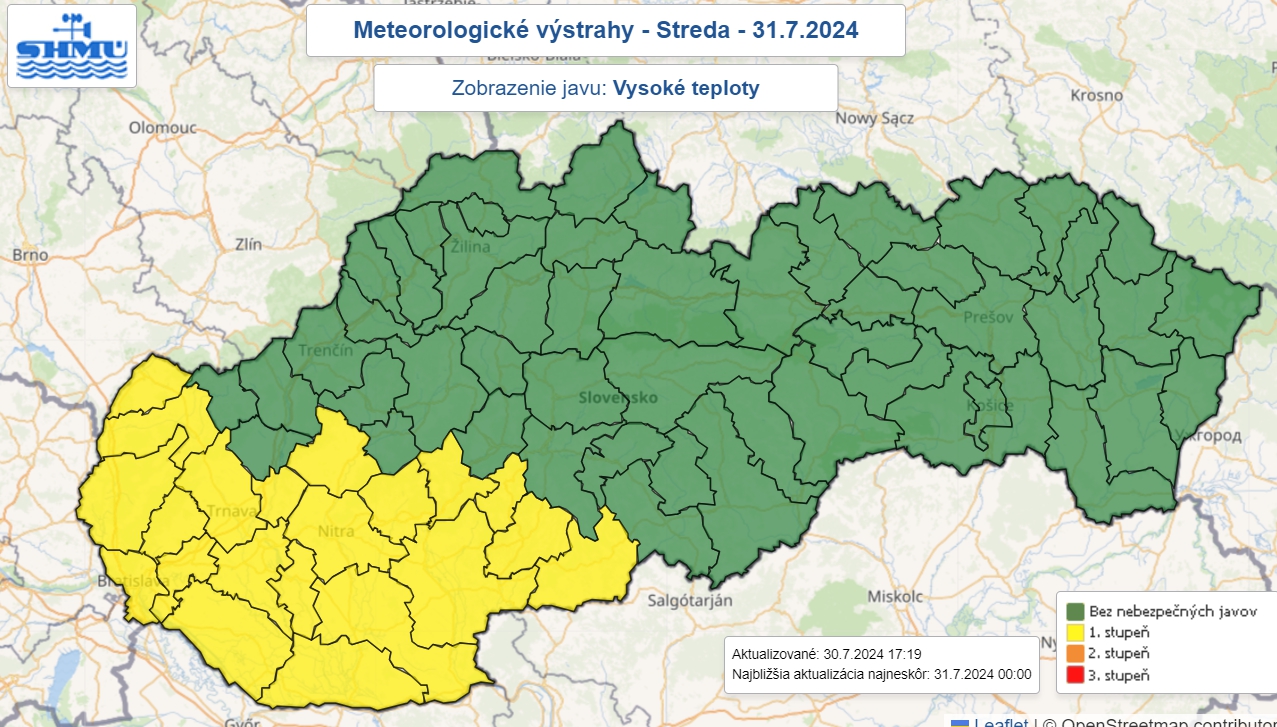 Niektoré okresy môžu v