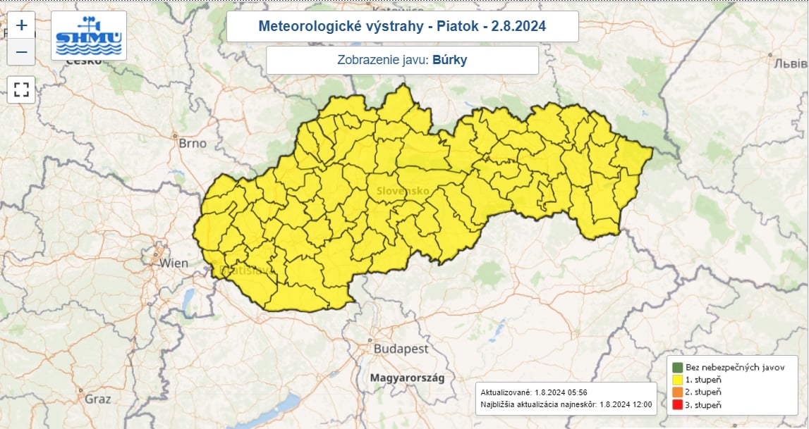 Slovensko čaká posledný horúci