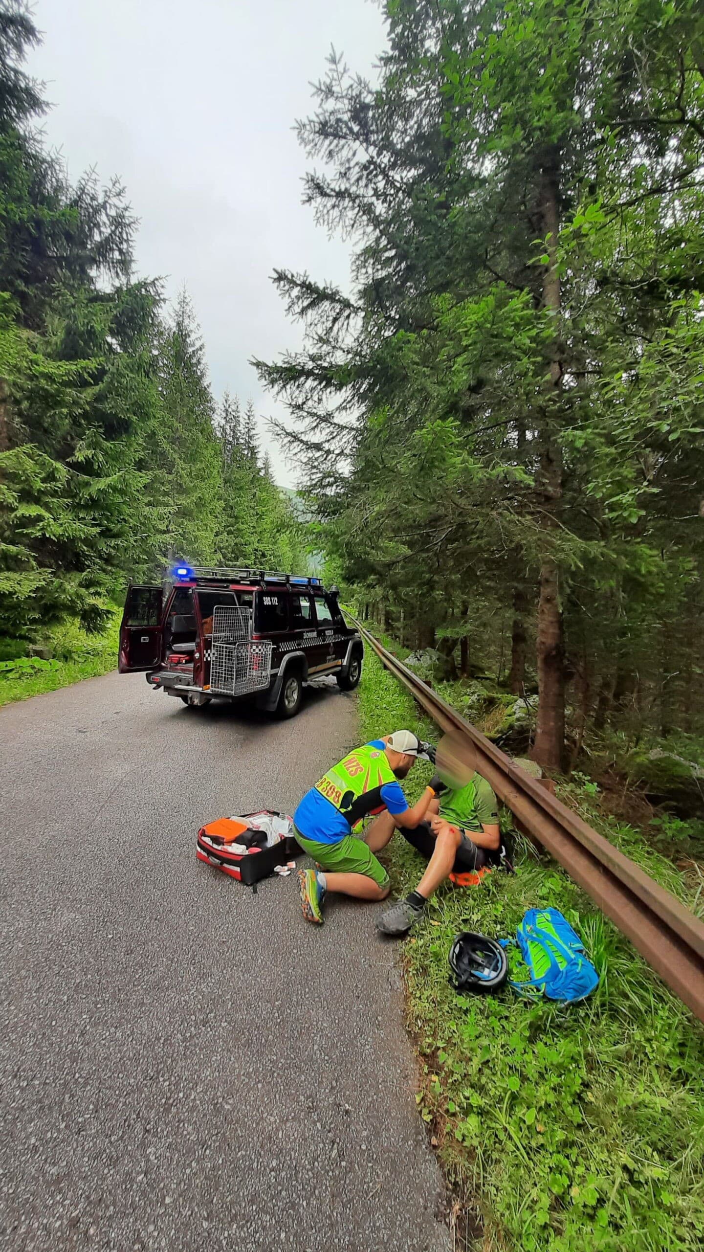 Úraz cyklistu v Západných Tatrách