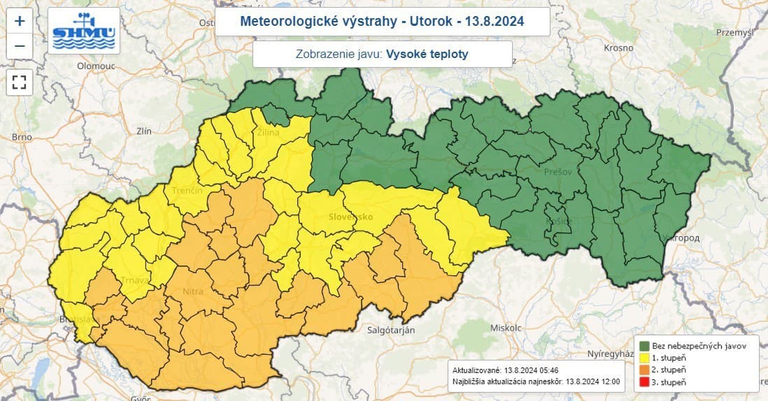 VAROVANIE Extrémne teploty zasiahnu