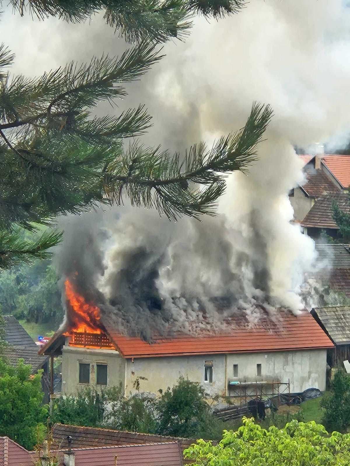 Potopa na Orave, downburst