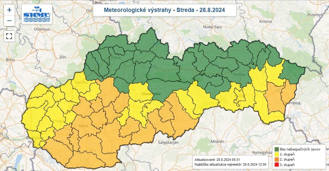 Vo viacerých okresoch môže