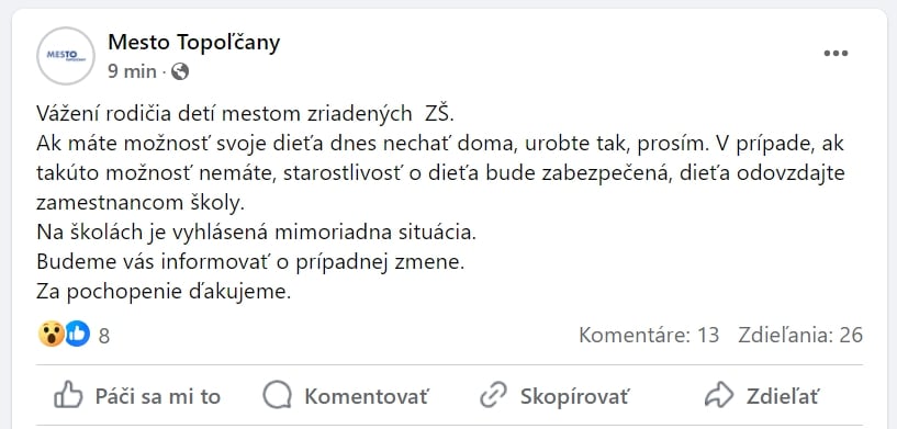 MIMORIADNE Bombový poplach zasiahol