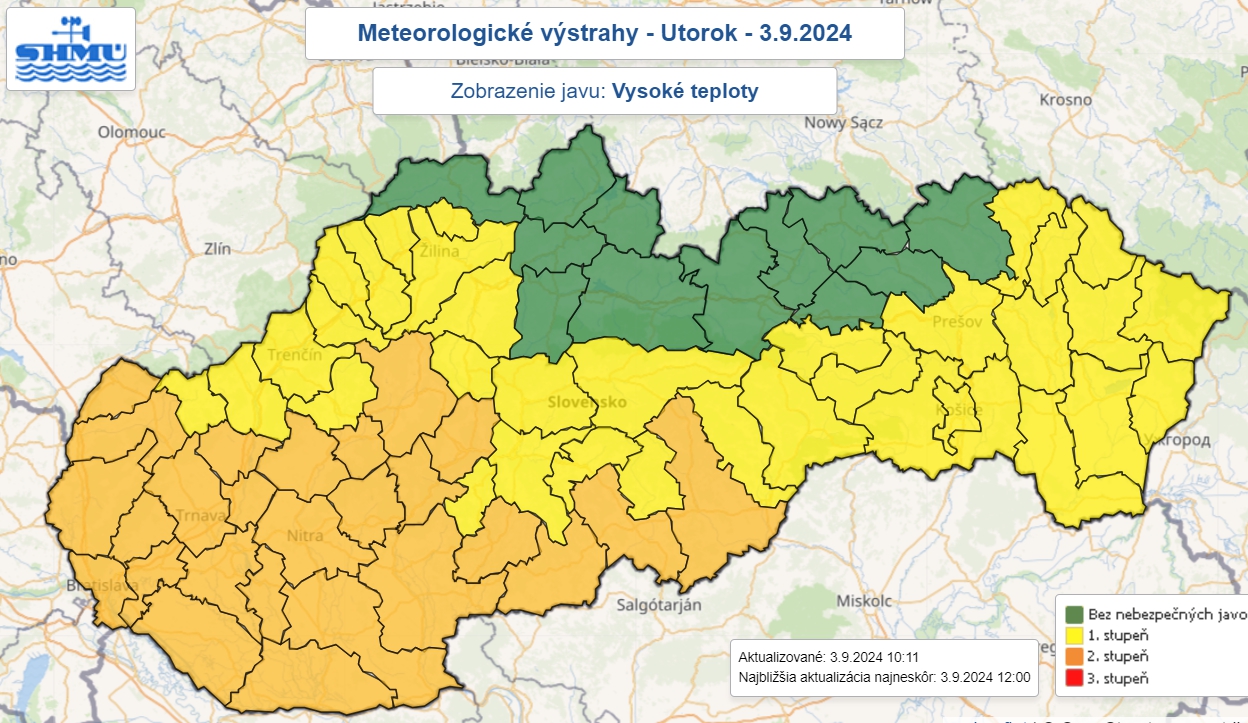 Na väčšine Slovenska bude