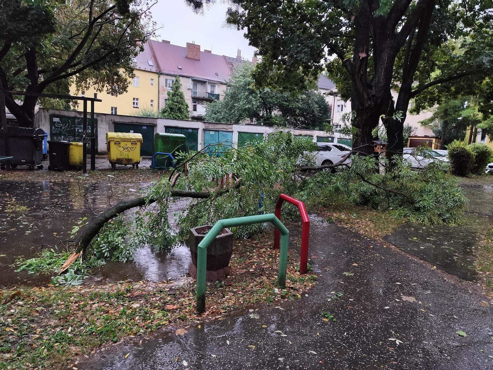 V bratislavskom Ružinove už museli odstraňovať niekoľko spadnutých stromov