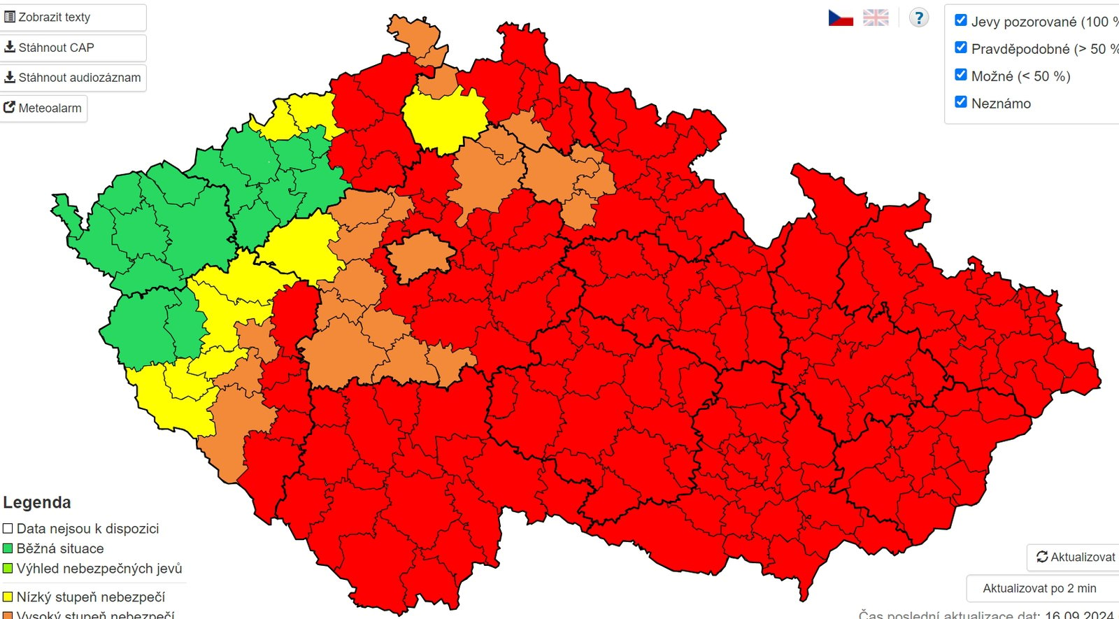 KATASTROFA v Česku! Záplavy