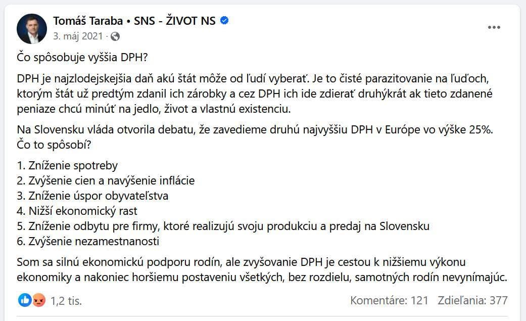 Tarabu dobehla minulosť! DPH