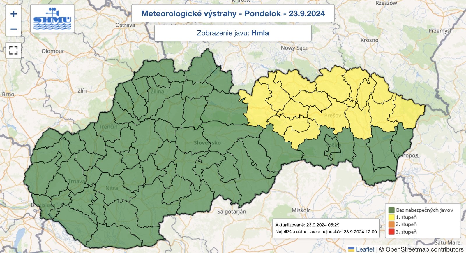 Meteorológovia varujú: Hustá hmla