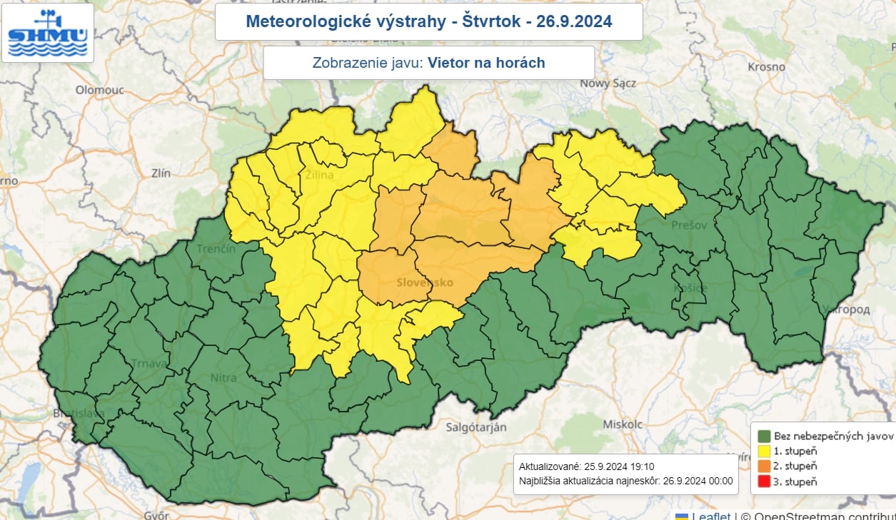 Štvrtok bude poriadne veterný: